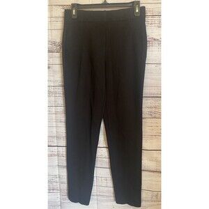 JNY Jones New York Womens Black Pull On Pants Mid Rise Stretch Size small